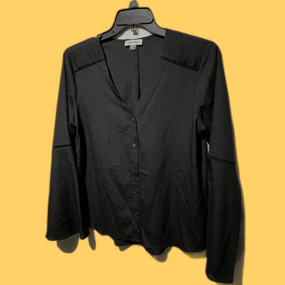 CALVIN KLEIN dressy blouse SIZE LARGE - Picture 2 of 5